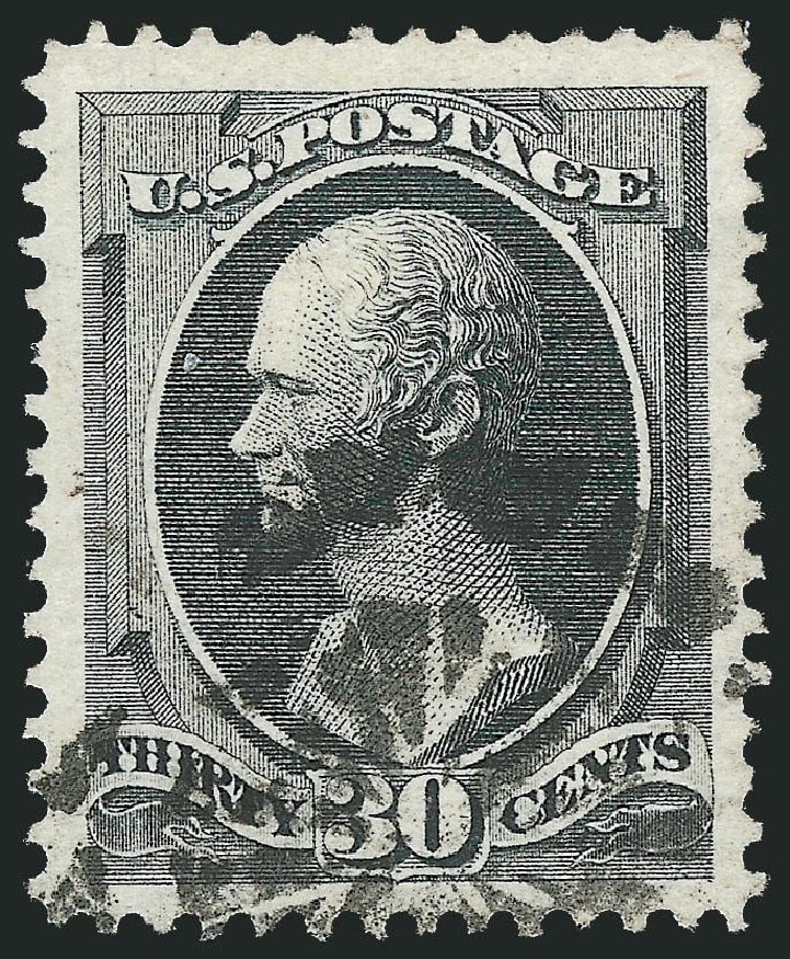 Price of US Stamps Scott Catalog #154 - 30c 1870 Hamilton Without Grill. Robert Siegel Auction Galleries, Nov 2014, Sale 1084, Lot 3409
