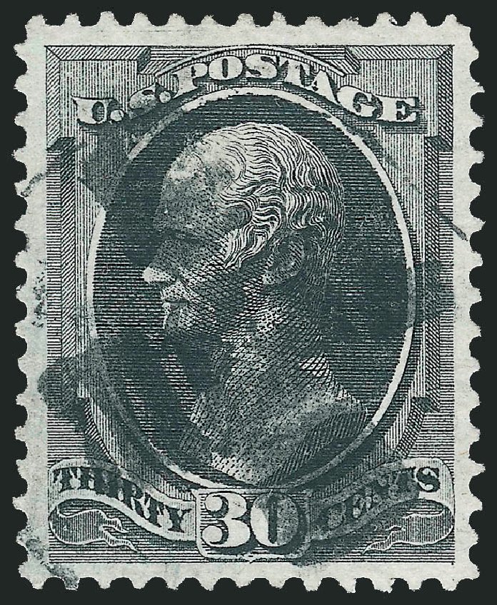 US Stamps Prices Scott Catalogue # 154: 30c 1870 Hamilton Without Grill. Robert Siegel Auction Galleries, Jun 2011, Sale 1011, Lot 540