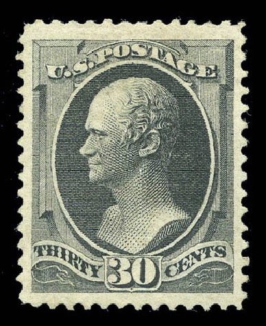 Price of US Stamps Scott Catalogue 154 - 1870 30c Hamilton Without Grill. Matthew Bennett International, Sep 2010, Sale 332, Lot 2024