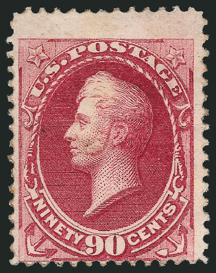 Costs of US Stamp Scott Catalogue 155: 1870 90c Perry Without Grill. Robert Siegel Auction Galleries, Jun 2012, Sale 1026, Lot 1297