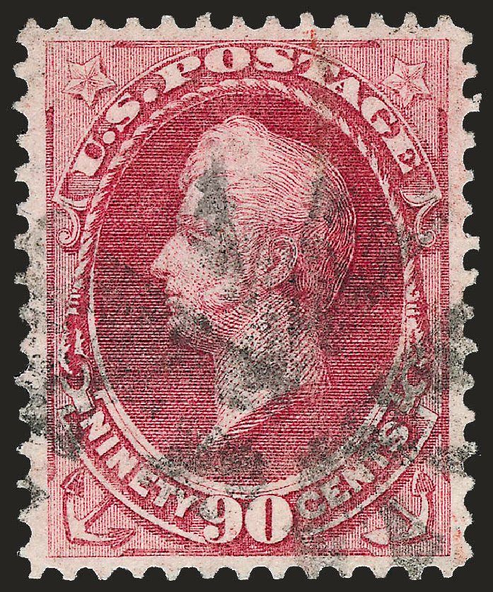 US Stamp Value Scott 155 - 90c 1870 Perry Without Grill. Robert Siegel Auction Galleries, Sep 2009, Sale 976, Lot 1577
