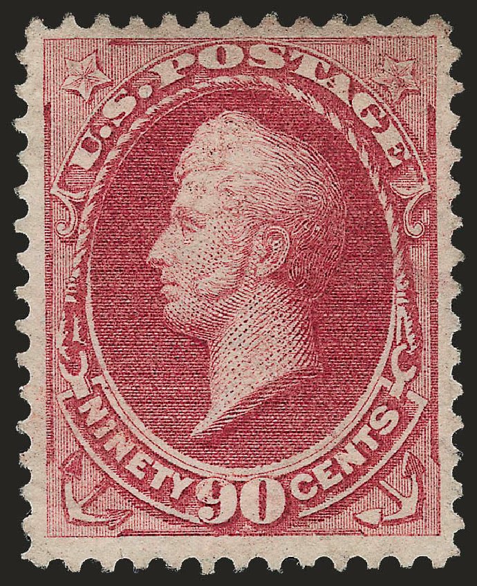 Prices of US Stamps Scott Catalog #155: 1870 90c Perry Without Grill. Robert Siegel Auction Galleries, Dec 2009, Sale 982, Lot 5457