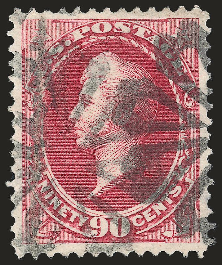 US Stamps Values Scott #155: 1870 90c Perry Without Grill. Robert Siegel Auction Galleries, Sep 2009, Sale 976, Lot 1578