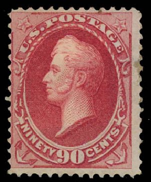 Costs of US Stamps Scott Cat. #155 - 90c 1870 Perry Without Grill. Daniel Kelleher Auctions, Jul 2011, Sale 625, Lot 779
