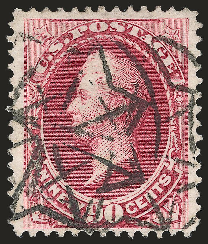 US Stamp Prices Scott Catalogue #155 - 90c 1870 Perry Without Grill. Robert Siegel Auction Galleries, Sep 2009, Sale 976, Lot 1579