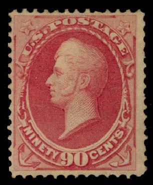 Prices of US Stamp Scott 155 - 1870 90c Perry Without Grill. Daniel Kelleher Auctions, Sep 2014, Sale 655, Lot 280
