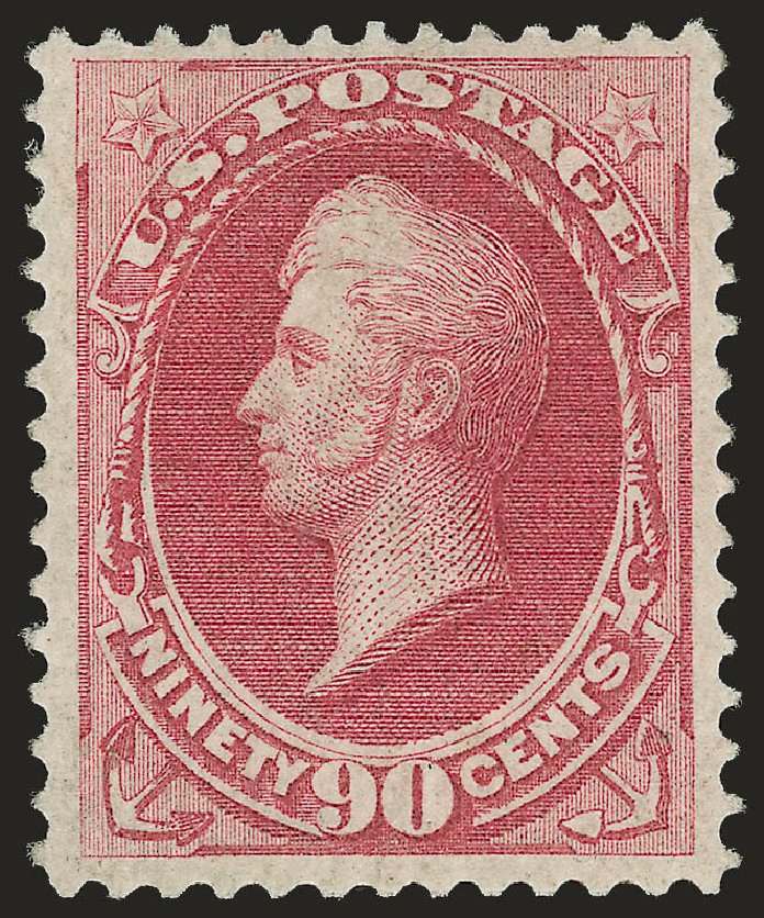US Stamps Value Scott 155: 1870 90c Perry Without Grill. Robert Siegel Auction Galleries, Oct 2008, Sale 963, Lot 764