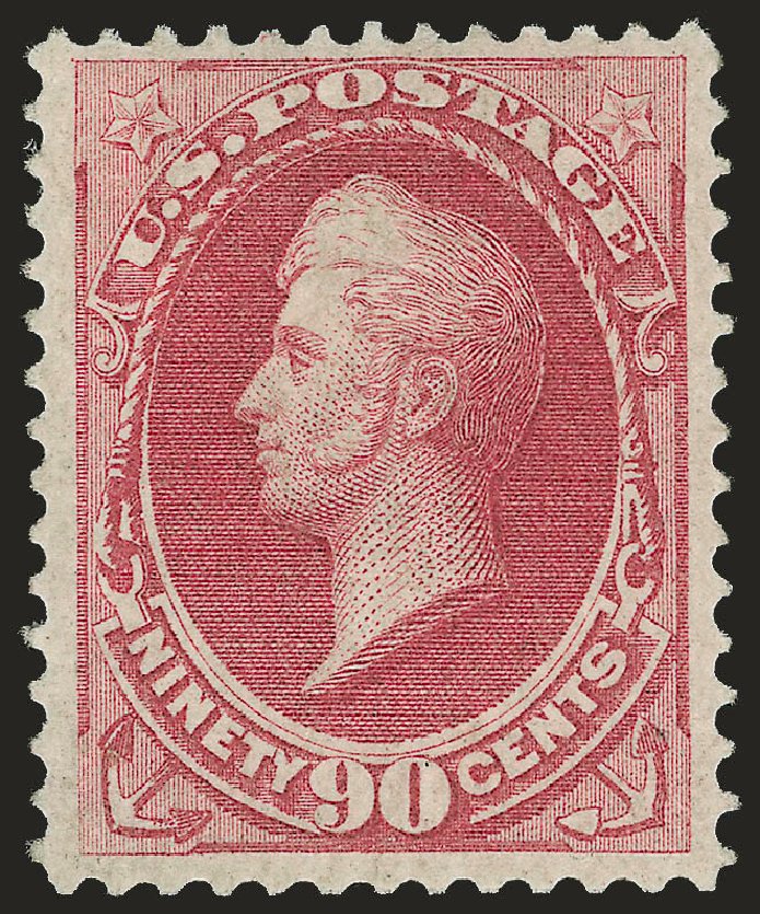 Price of US Stamp Scott Catalogue 155: 1870 90c Perry Without Grill. Robert Siegel Auction Galleries, Jun 2009, Sale 975, Lot 1404