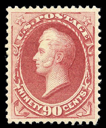 Value of US Stamps Scott Catalogue #155 - 90c 1870 Perry Without Grill. Matthew Bennett International, Sep 2010, Sale 332, Lot 2025