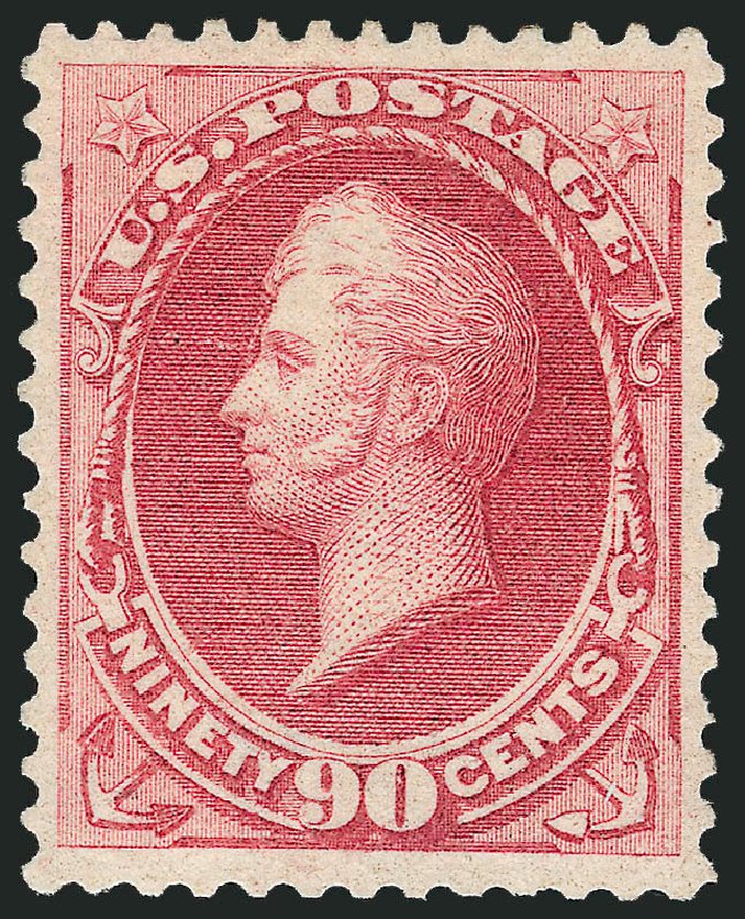 Costs of US Stamp Scott Catalogue # 155 - 1870 90c Perry Without Grill. Robert Siegel Auction Galleries, Mar 2011, Sale 1007, Lot 2345
