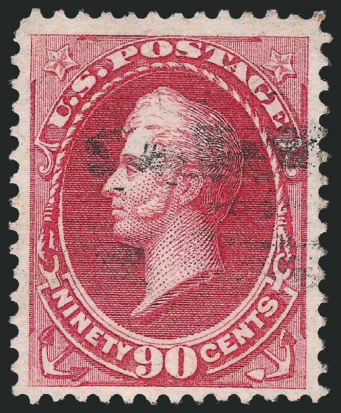 Costs of US Stamp Scott Catalogue # 155: 1870 90c Perry Without Grill. Robert Siegel Auction Galleries, Apr 2014, Sale 1068, Lot 145