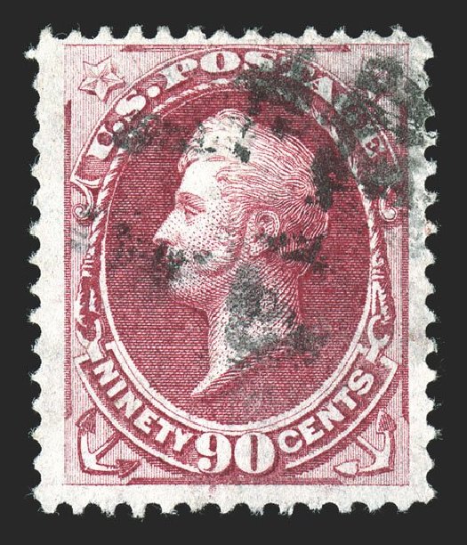 Value of US Stamps Scott Catalogue #155: 1870 90c Perry Without Grill. Spink Shreves Galleries, Nov 2012, Sale 141, Lot 85