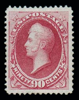 Cost of US Stamp Scott Catalogue #155 - 90c 1870 Perry Without Grill. Matthew Bennett International, Oct 2007, Sale 320, Lot 463
