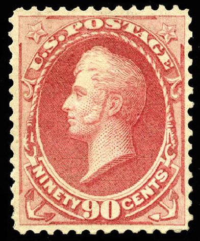 Price of US Stamp Scott Catalogue # 155: 90c 1870 Perry Without Grill. Matthew Bennett International, Apr 2008, Sale 326, Lot 153