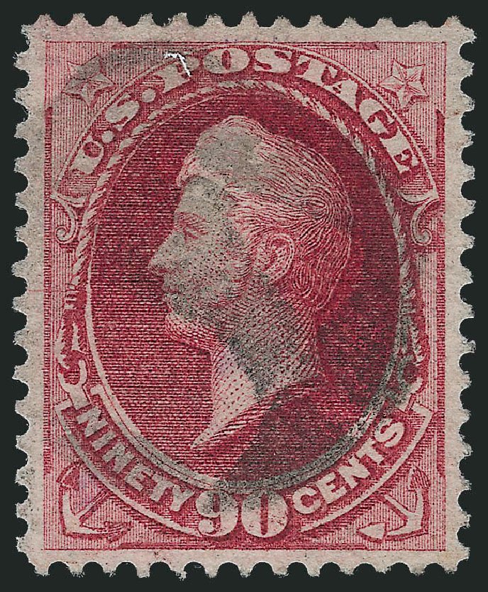 US Stamp Value Scott 155: 1870 90c Perry Without Grill. Robert Siegel Auction Galleries, Dec 2013, Sale 1062, Lot 373