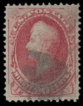 Cost of US Stamp Scott Cat. 155: 1870 90c Perry Without Grill. Daniel Kelleher Auctions, Oct 2012, Sale 632, Lot 1066