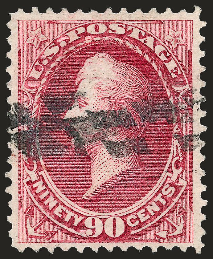 Prices of US Stamps Scott Catalog 155 - 90c 1870 Perry Without Grill. Robert Siegel Auction Galleries, Oct 2008, Sale 963, Lot 766