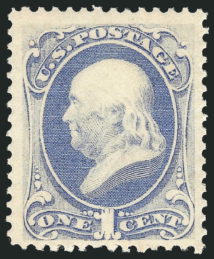 Prices of US Stamp Scott #156: 1873 1c Franklin Continental. Robert Siegel Auction Galleries, Oct 2012, Sale 1033, Lot 4089