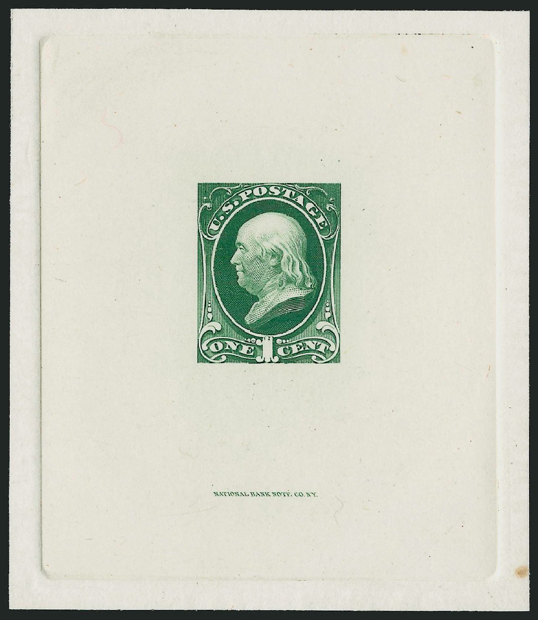 Value of US Stamp Scott Catalogue 156: 1c 1873 Franklin Continental. Robert Siegel Auction Galleries, Dec 2012, Sale 1037, Lot 1154