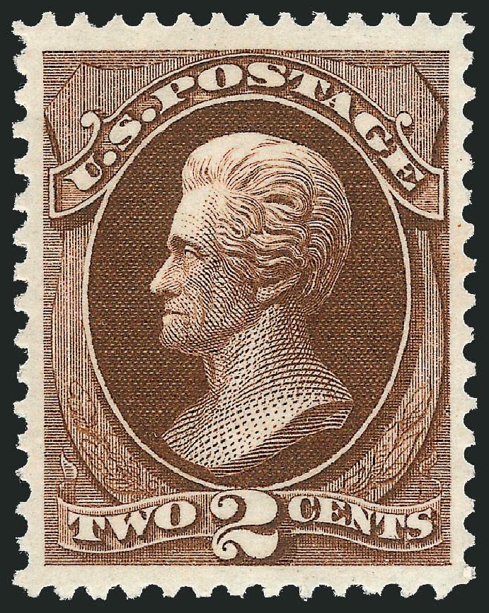 US Stamp Prices Scott Catalogue 157 - 1873 2c Jackson Continental. Robert Siegel Auction Galleries, Nov 2013, Sale 1057, Lot 737