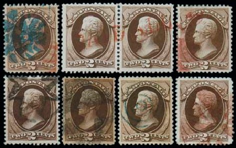 US Stamps Value Scott Cat. #157: 2c 1873 Jackson Continental. Matthew Bennett International, Dec 2007, Sale 323, Lot 388