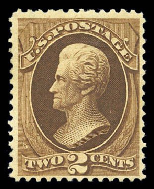 US Stamps Prices Scott Cat. 157: 1873 2c Jackson Continental. Matthew Bennett International, Sep 2010, Sale 333, Lot 3558