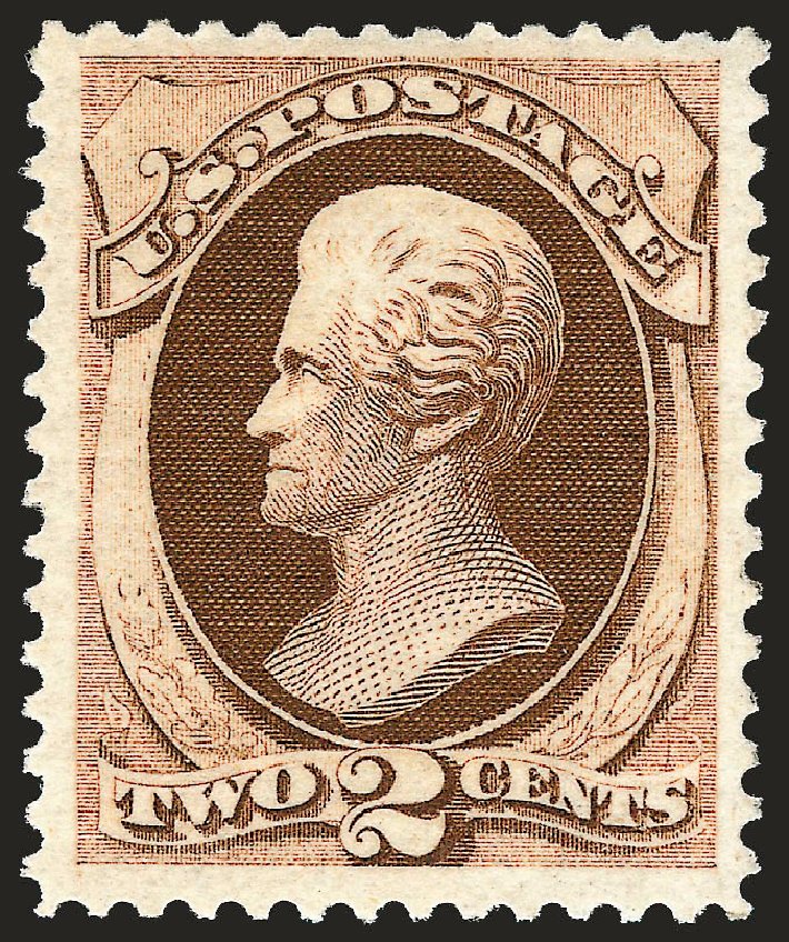 Value of US Stamp Scott # 157: 2c 1873 Jackson Continental. Robert Siegel Auction Galleries, Oct 2008, Sale 963, Lot 770
