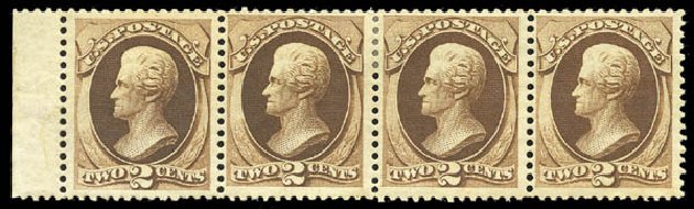 Prices of US Stamps Scott Cat. 157 - 1873 2c Jackson Continental. Matthew Bennett International, Sep 2010, Sale 331, Lot 521
