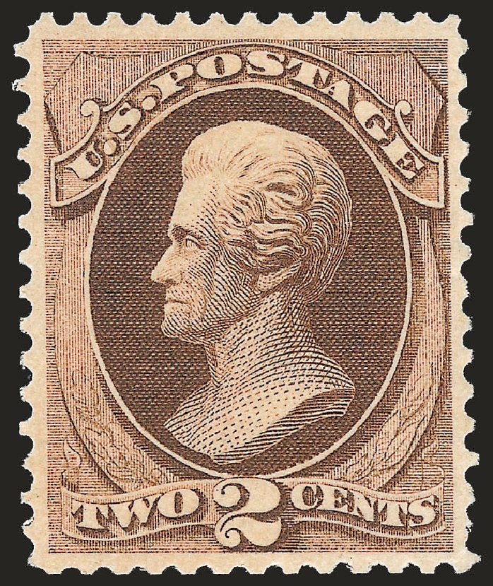 US Stamp Values Scott # 157 - 2c 1873 Jackson Continental. Robert Siegel Auction Galleries, Jun 2010, Sale 992, Lot 2231