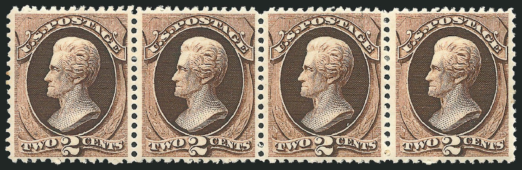 US Stamp Price Scott # 157: 2c 1873 Jackson Continental. Robert Siegel Auction Galleries, Mar 2012, Sale 1021, Lot 374
