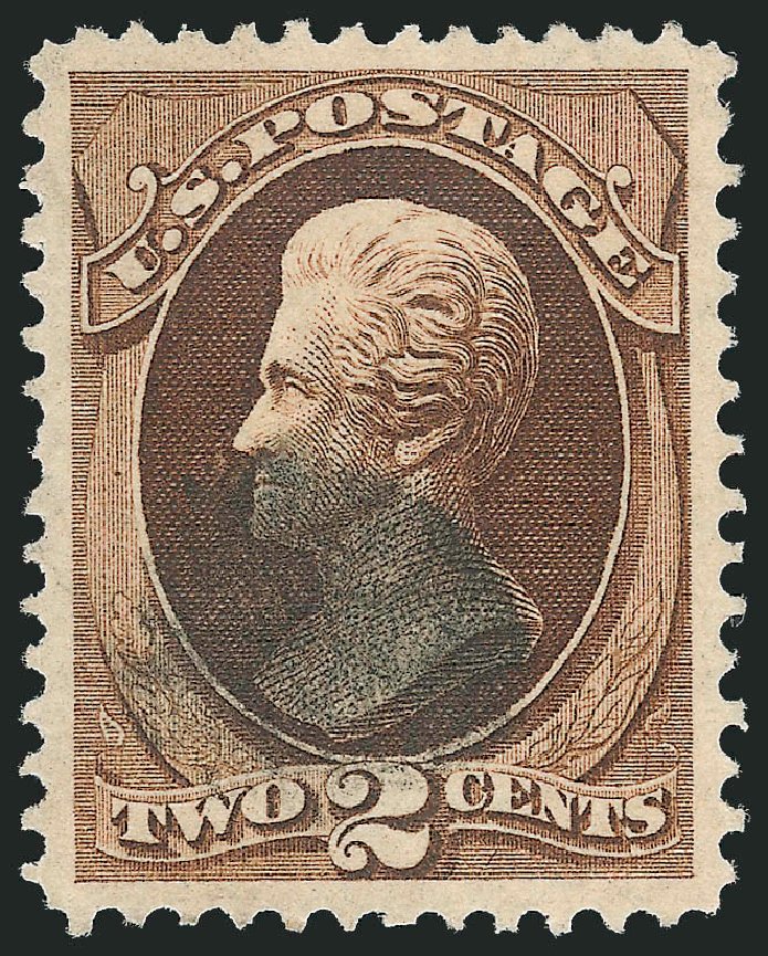 US Stamps Price Scott 157: 2c 1873 Jackson Continental. Robert Siegel Auction Galleries, Oct 2012, Sale 1032, Lot 3254
