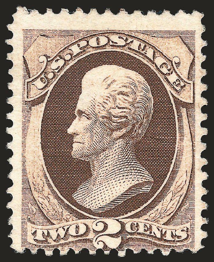 Value of US Stamps Scott Catalogue # 157: 2c 1873 Jackson Continental. Robert Siegel Auction Galleries, Jun 2010, Sale 992, Lot 2235