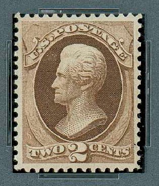 Value of US Stamps Scott #157 - 2c 1873 Jackson Continental. Matthew Bennett International, Oct 2007, Sale 322, Lot 2052