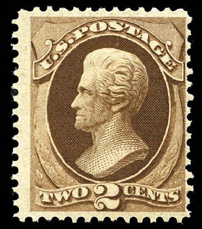 Prices of US Stamps Scott Catalog #157 - 2c 1873 Jackson Continental. Matthew Bennett International, Mar 2012, Sale 344, Lot 4372