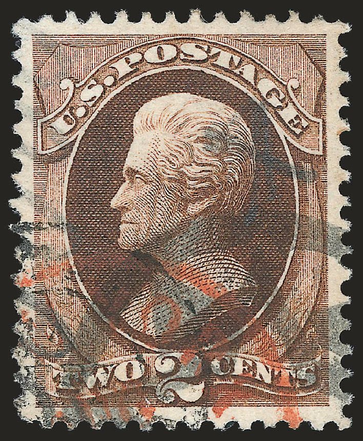 US Stamps Value Scott Cat. # 157 - 1873 2c Jackson Continental. Robert Siegel Auction Galleries, Jun 2010, Sale 992, Lot 2233
