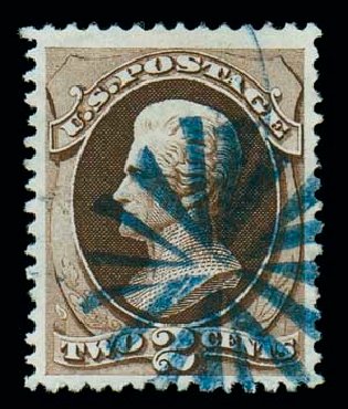 US Stamp Price Scott Catalog # 157 - 2c 1873 Jackson Continental. Matthew Bennett International, Dec 2007, Sale 323, Lot 386