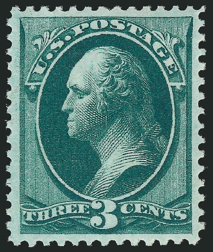 Cost of US Stamps Scott #158: 1873 3c Washington Continental. Robert Siegel Auction Galleries, Feb 2010, Sale 983, Lot 107