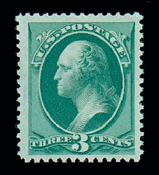 Cost of US Stamps Scott Cat. #158: 1873 3c Washington Continental. Matthew Bennett International, Dec 2007, Sale 325, Lot 1648