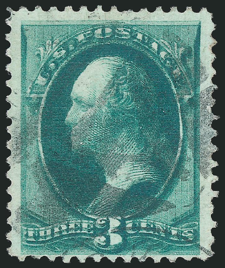 US Stamp Prices Scott 158: 1873 3c Washington Continental. Robert Siegel Auction Galleries, Sep 2012, Sale 1027, Lot 69