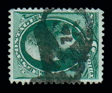 Cost of US Stamp Scott Cat. # 158: 1873 3c Washington Continental. Matthew Bennett International, Dec 2007, Sale 325, Lot 1650