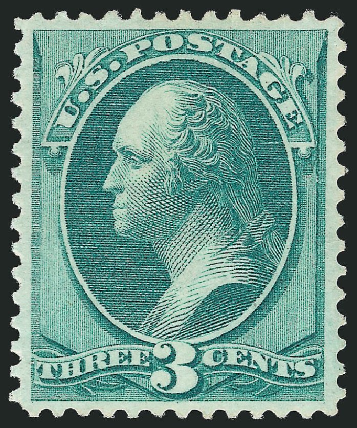 Price of US Stamps Scott Catalog 158: 3c 1873 Washington Continental. Robert Siegel Auction Galleries, Mar 2012, Sale 1019, Lot 510
