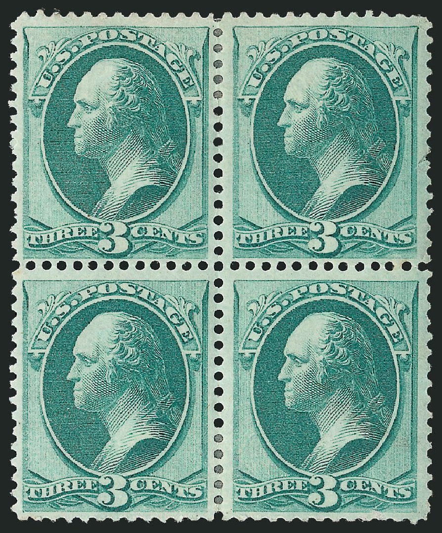 US Stamp Prices Scott Catalogue # 158: 1873 3c Washington Continental. Robert Siegel Auction Galleries, Mar 2012, Sale 1021, Lot 380