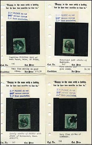 Costs of US Stamp Scott # 158 - 1873 3c Washington Continental. Harmer-Schau Auction Galleries, Jul 2010, Sale 86, Lot 401