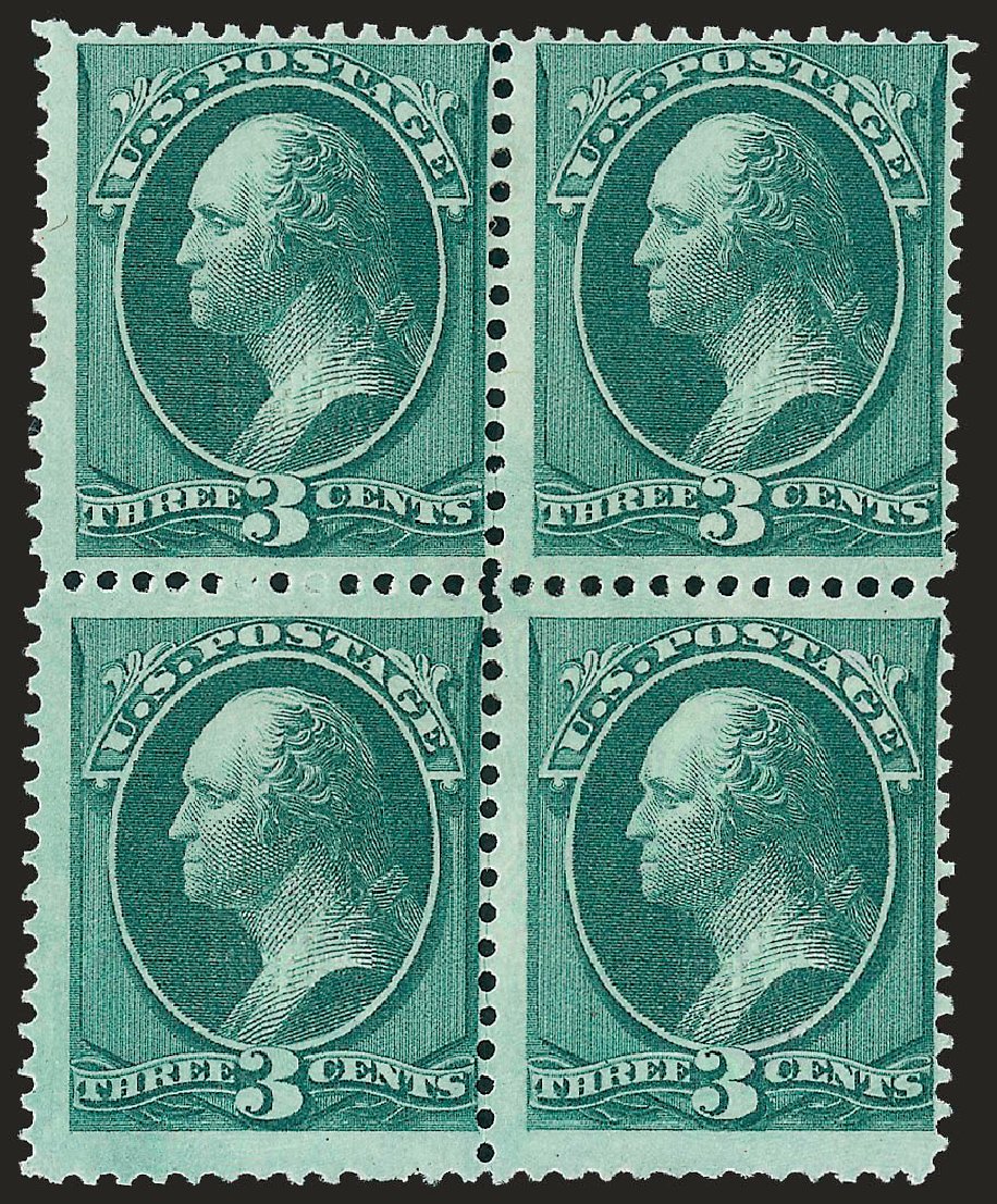 Value of US Stamps Scott Catalog #158: 1873 3c Washington Continental. Robert Siegel Auction Galleries, Dec 2008, Sale 967, Lot 4284