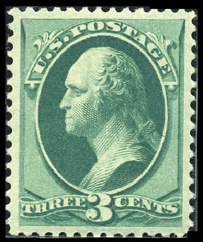 Costs of US Stamps Scott Catalogue # 158 - 3c 1873 Washington Continental. Matthew Bennett International, Feb 2012, Sale 340, Lot 273