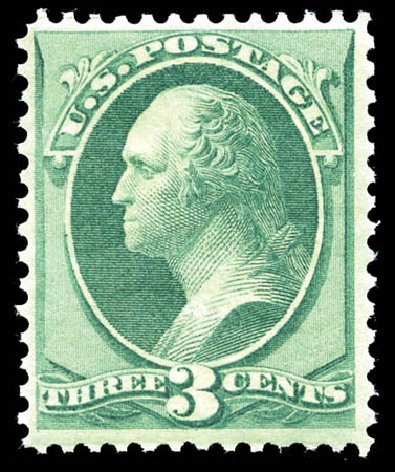 Prices of US Stamp Scott Cat. #158 - 3c 1873 Washington Continental. Matthew Bennett International, Mar 2012, Sale 344, Lot 4373