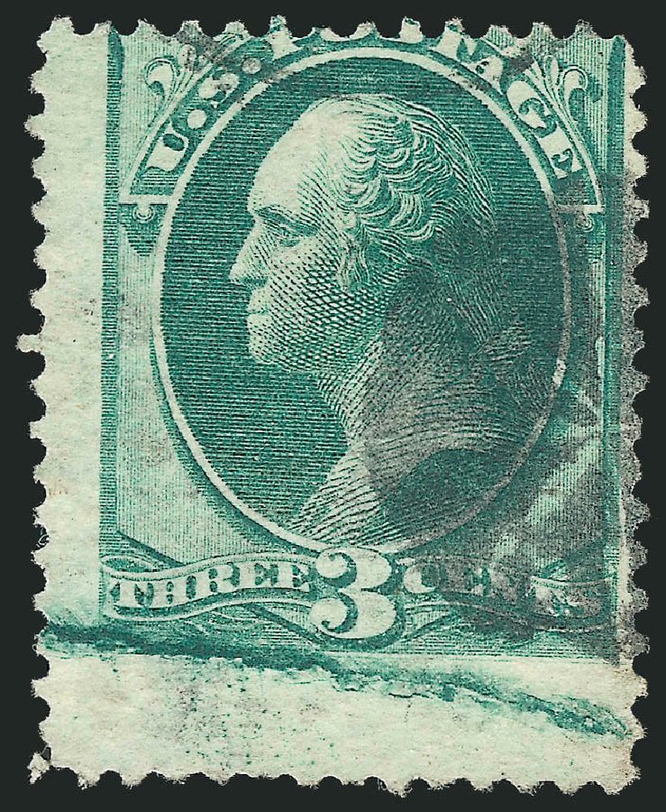 Price of US Stamp Scott Cat. # 158: 1873 3c Washington Continental. Robert Siegel Auction Galleries, Dec 2012, Sale 1037, Lot 1733