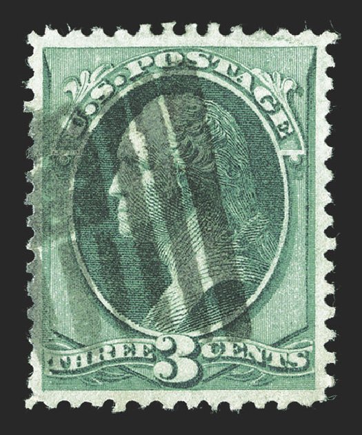 Cost of US Stamps Scott Catalog # 158 - 3c 1873 Washington Continental. Spink Shreves Galleries, Jul 2012, Sale 140, Lot 156