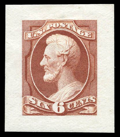 US Stamp Values Scott 159: 6c 1873 Lincoln Continental. Matthew Bennett International, Mar 2011, Sale 335, Lot 38