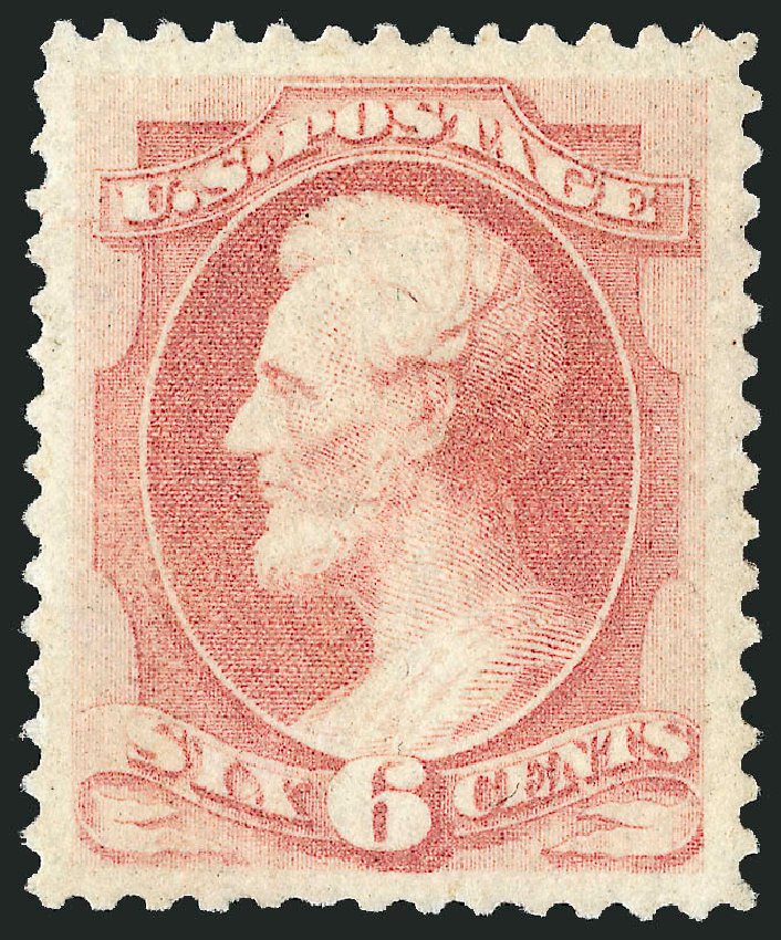 US Stamps Price Scott Cat. # 159 - 6c 1873 Lincoln Continental. Robert Siegel Auction Galleries, Mar 2011, Sale 1007, Lot 2348